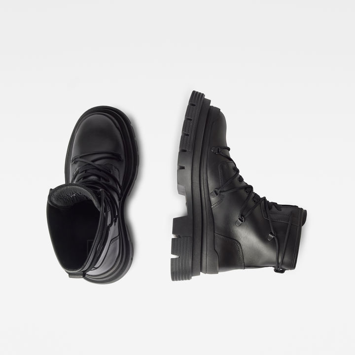 Lintell Contrast Sole Hiker Leather Boots