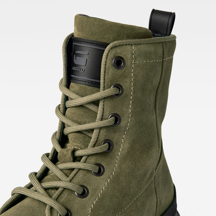 Thick suede combat boot clearance