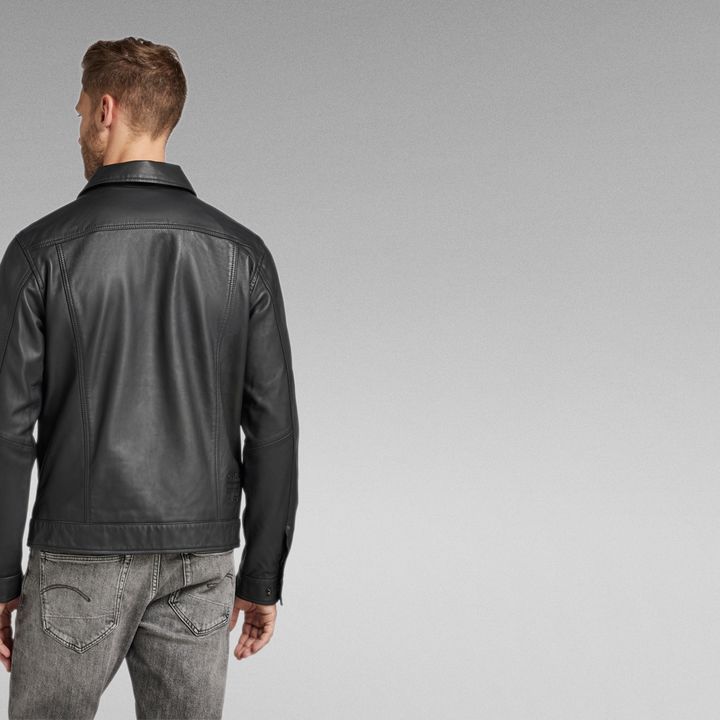 Veste cuir g star homme clearance