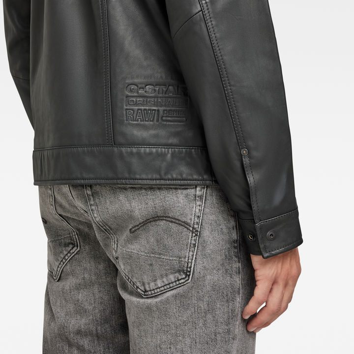 Veste en cuir Arc 3D Noir G STAR BE