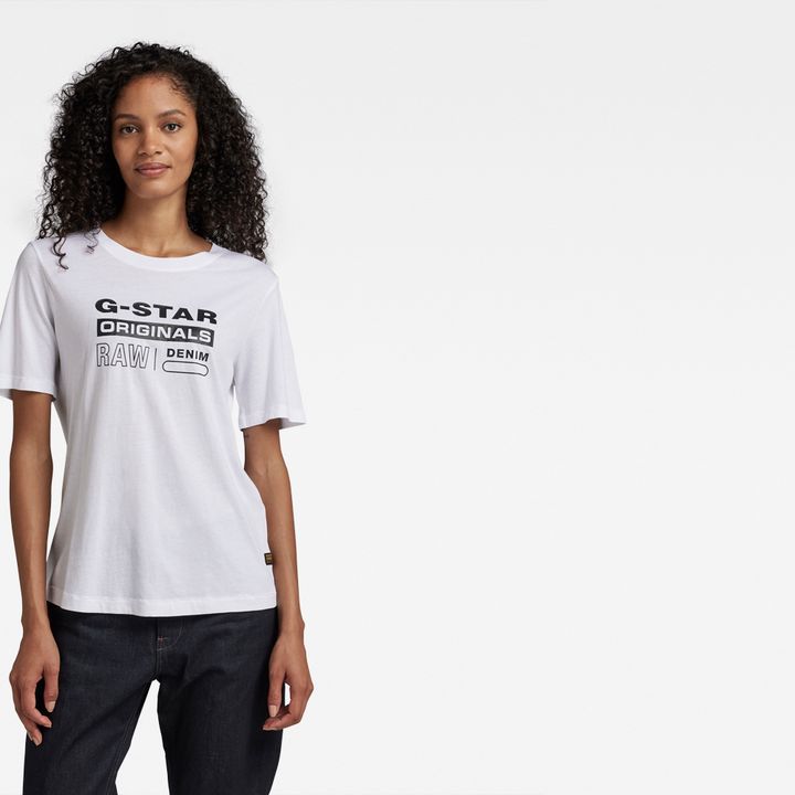 White g star shirt hot sale