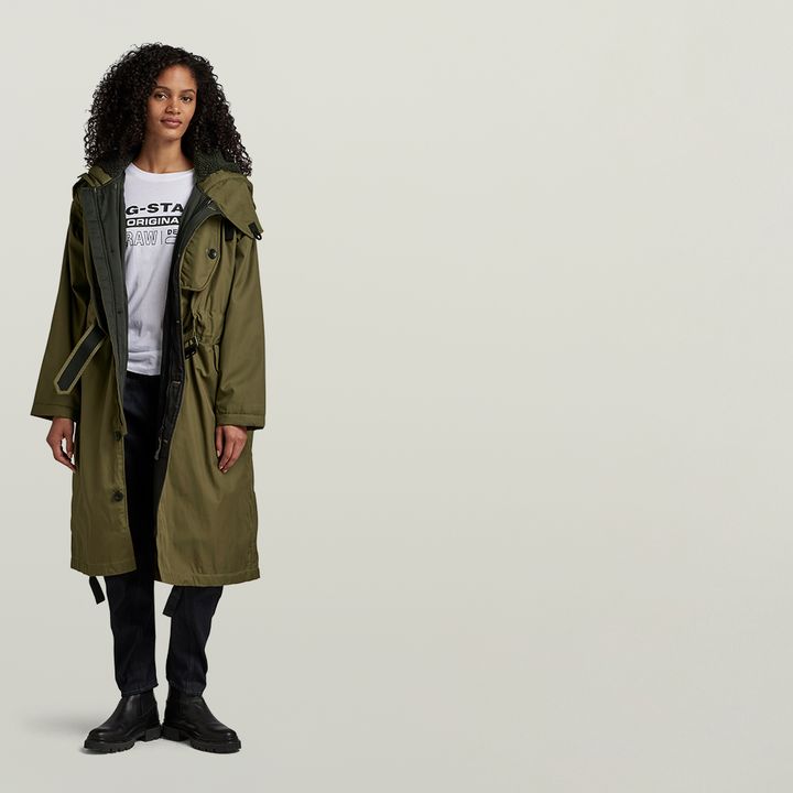 Green lightweight parka new arrivals