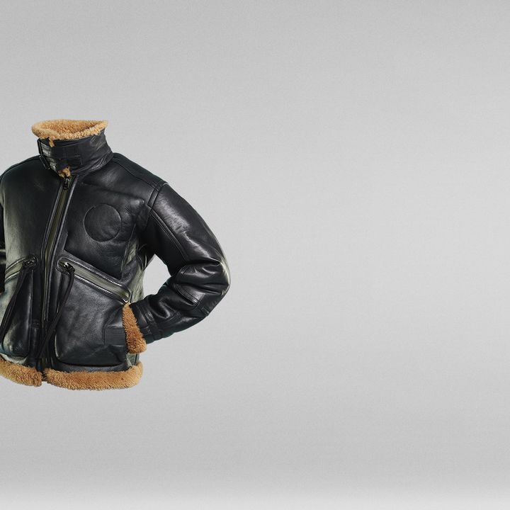 Sheepskin moto jacket online