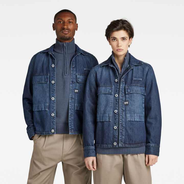 Unisex Pocketony Service Overshirt Dark blue G STAR US