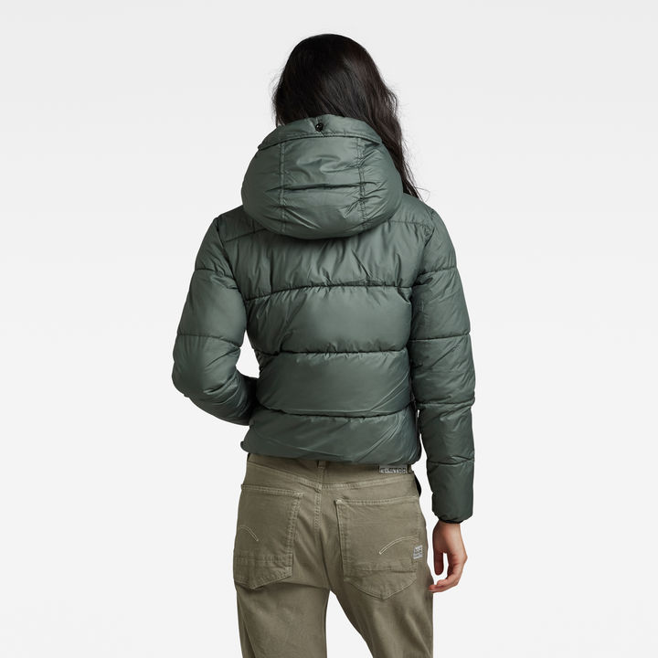 Meefic Sundu Quilted Hooded Overshirt | Green | G-STAR® US