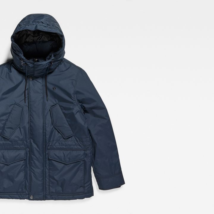 Vodan Padded Hooded Jacket Dark blue G STAR AU
