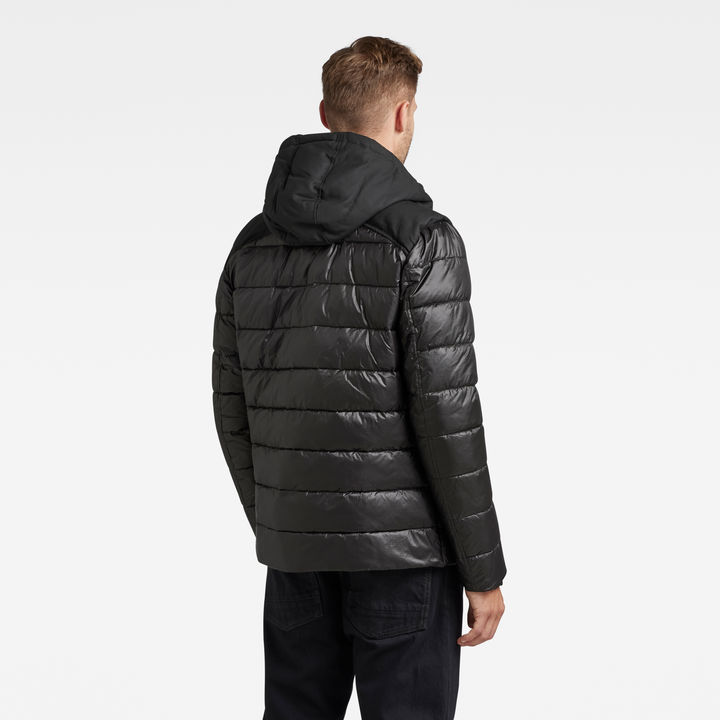 Attacc Quilted Hooded Jacket Black G STAR US