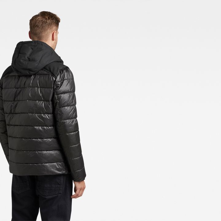 Attacc Quilted Hooded Jacket Black G STAR GB