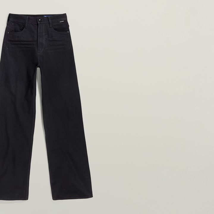 Premium Stray Ultra High Loose Jeans | Black | G-STAR® TW