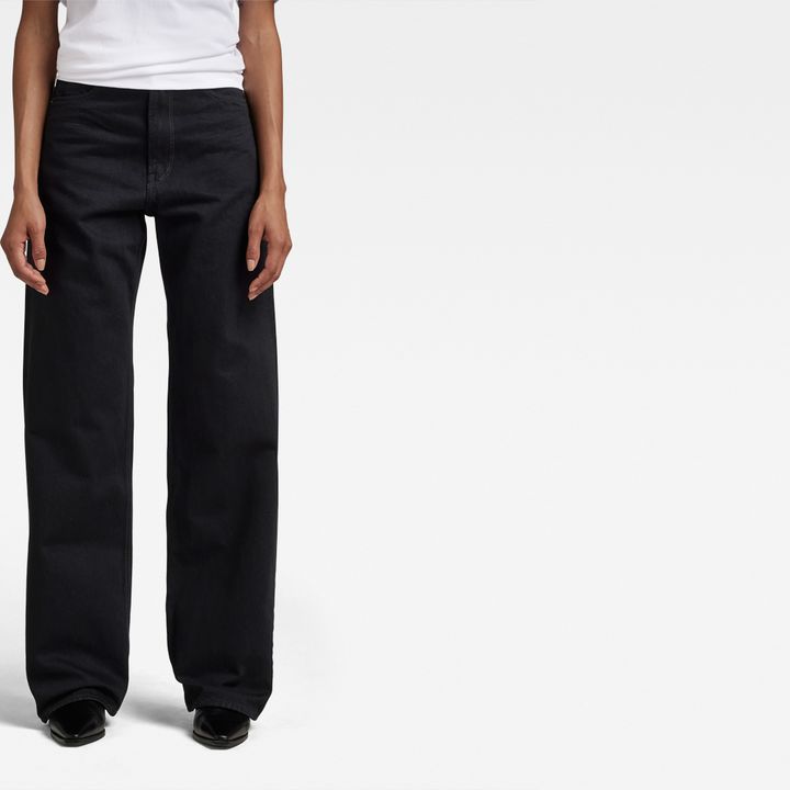 Premium Stray Ultra High Loose Jeans | Black | G-STAR® US