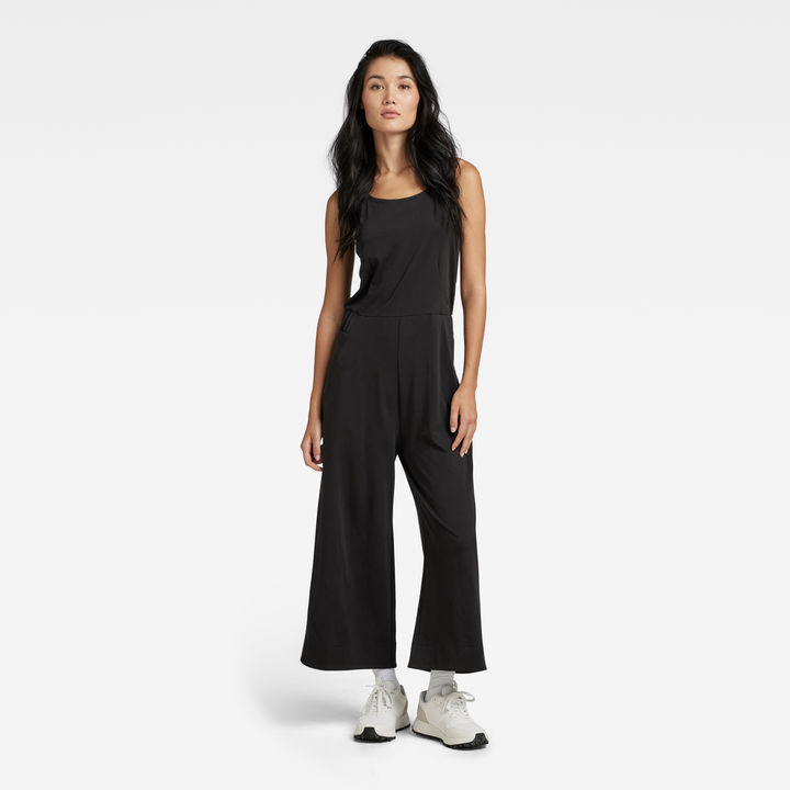Black tank jumpsuit best sale