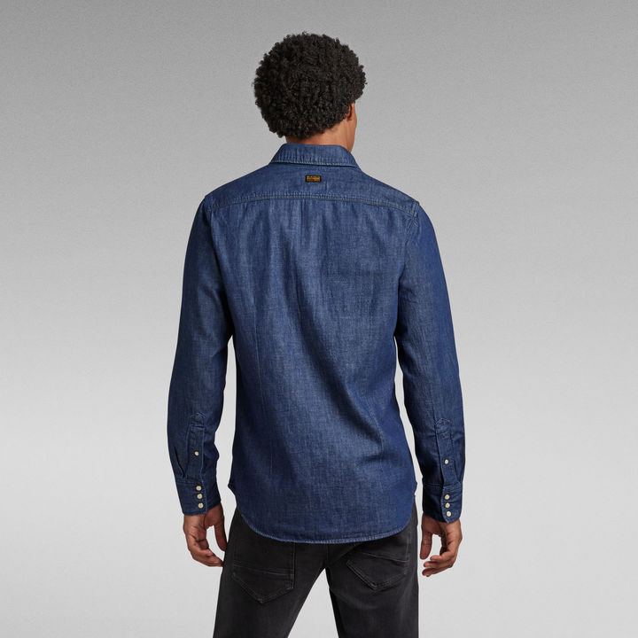 3301 Slim Shirt Dark blue G STAR ZA