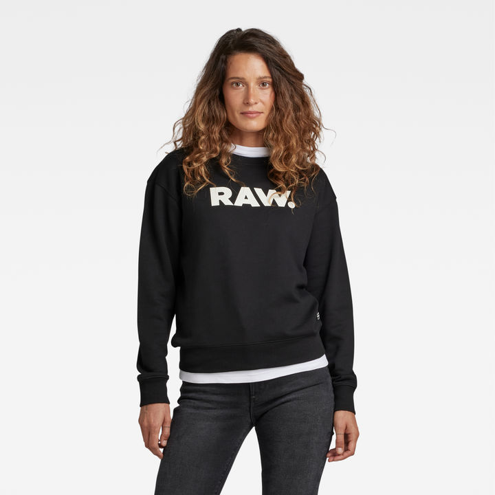 Premium Core RAW. Crewneck Black G STAR US