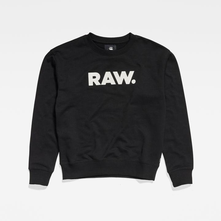 Raw crewneck top