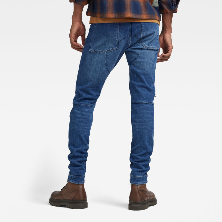 5620 3D Zip Knee Skinny Jeans