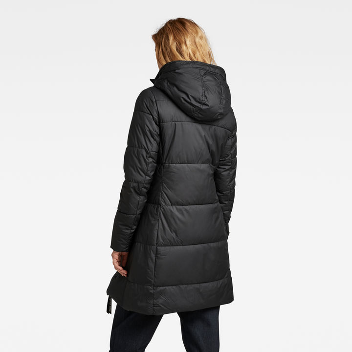 Whistler Hooded Quilted Slim Long Coat