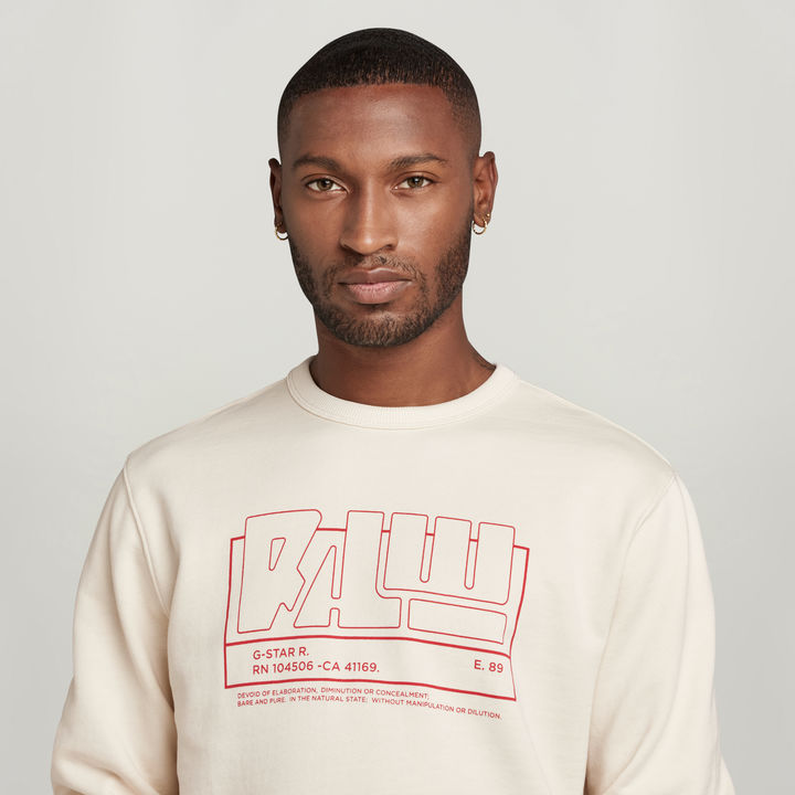 RAW. Sweater White G STAR ZA
