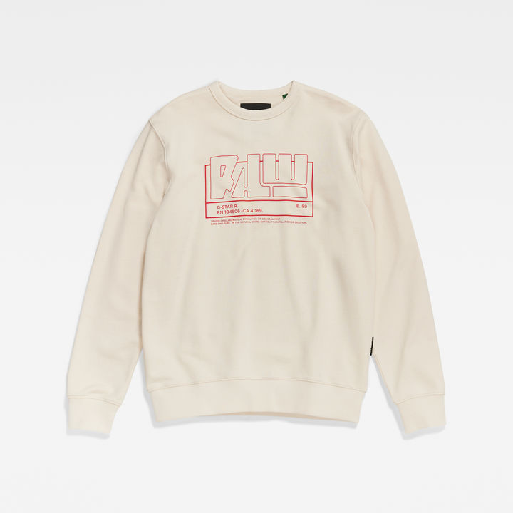 RAW. Sweater White G STAR CA