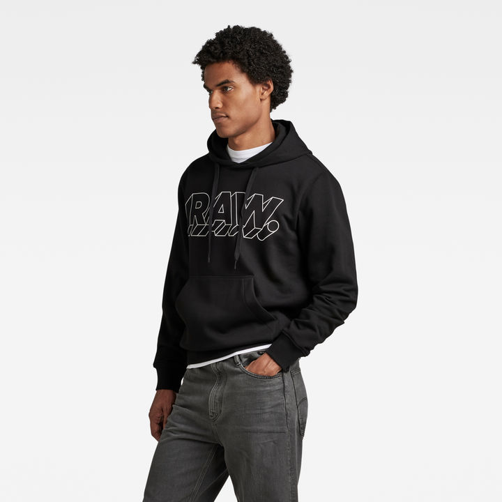 G star hoodie black clearance