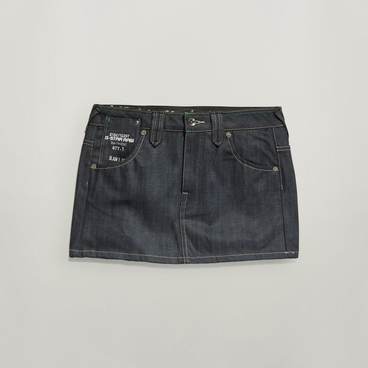 Y2K Denim Mini Skirt Dark blue G STAR US