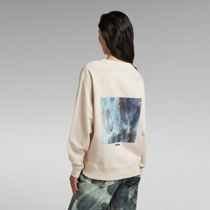 Back print sweater new arrivals