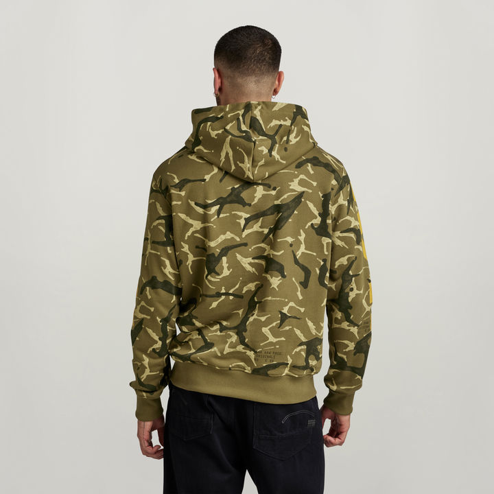 Camo sleeve hoodie sales