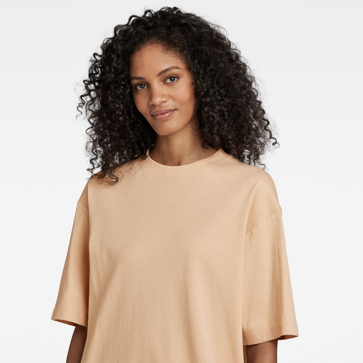Boxy U Tee Dress Beige G STAR TW