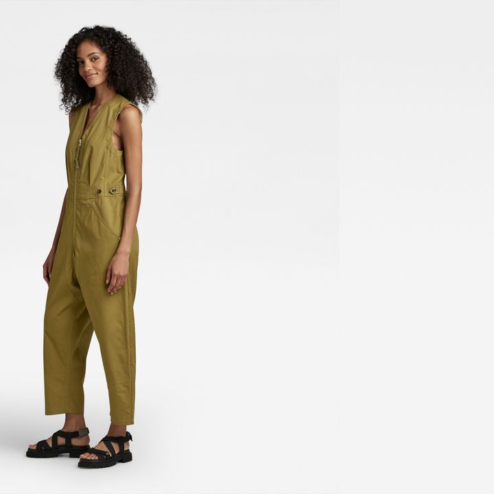 Relaxed Jumpsuit Sleeveless Grun G STAR CH