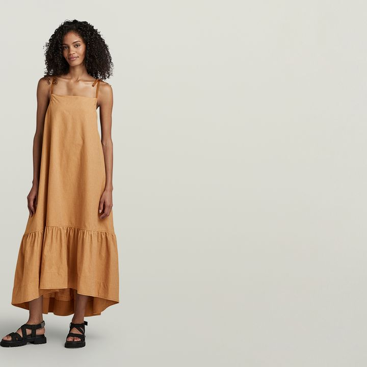 Para Simple Dress Brown G STAR ZA