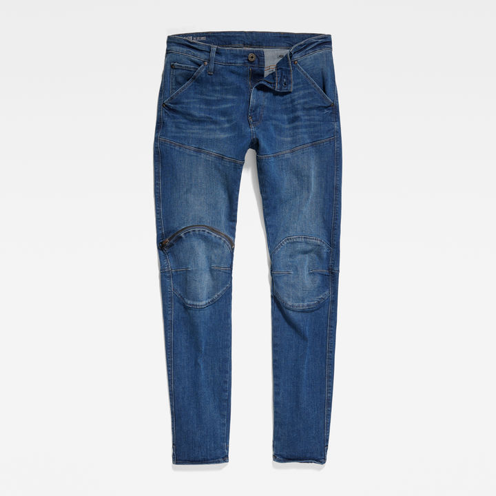 5620 3D Zip Knee Skinny Jeans