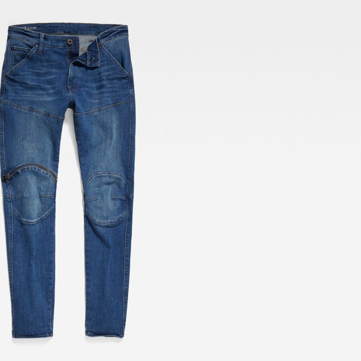 5620 3D Zip Knee Skinny Jeans