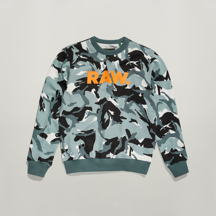 Camo RAW Sweater Multi color G STAR US