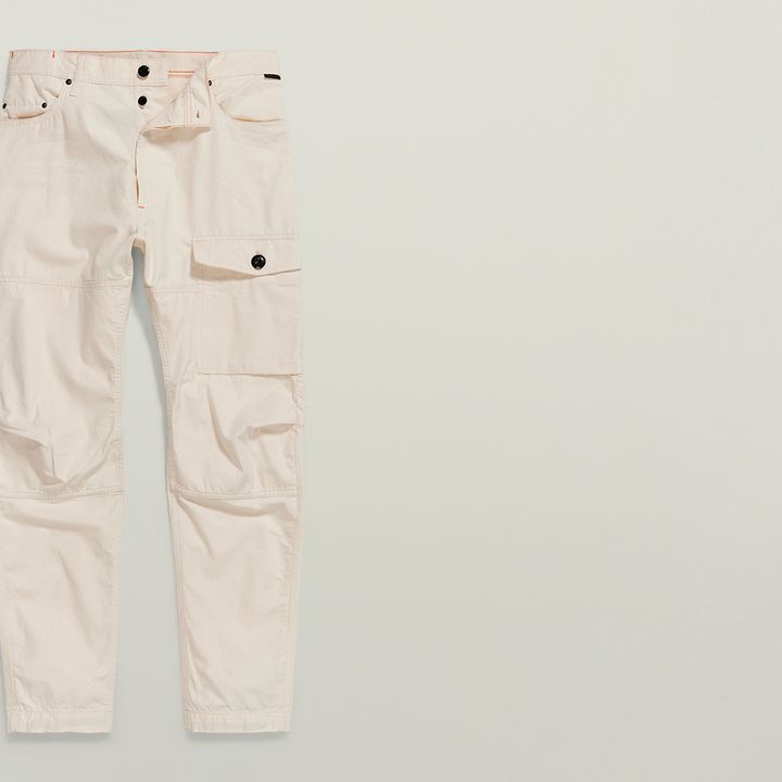 Premium Bearing 3D Cargo Pants | White | G-STAR® US