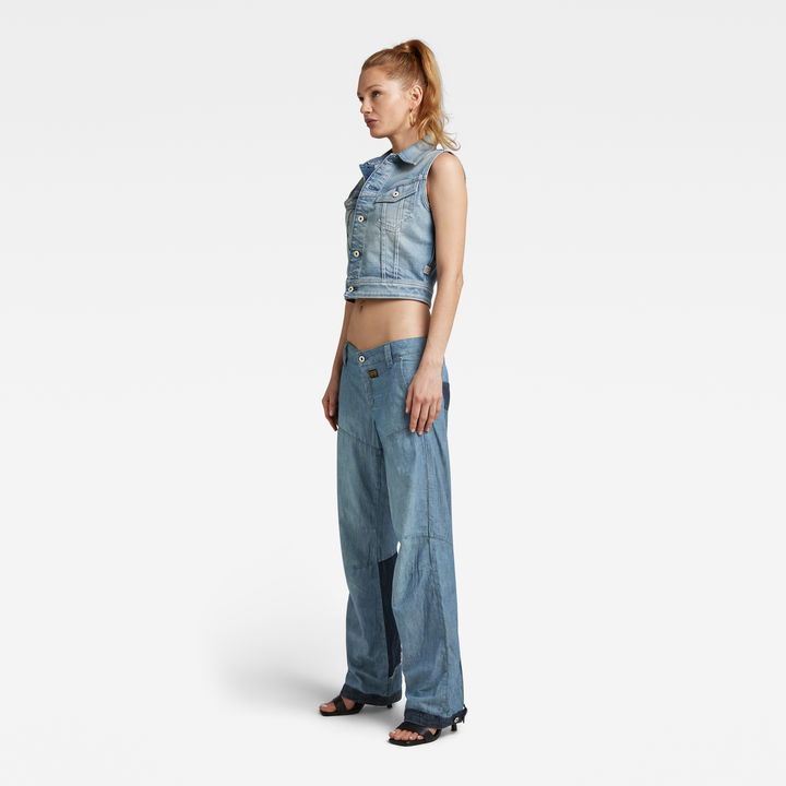 Y2K Denim Mix Pant | Medium blue | G-STAR® US