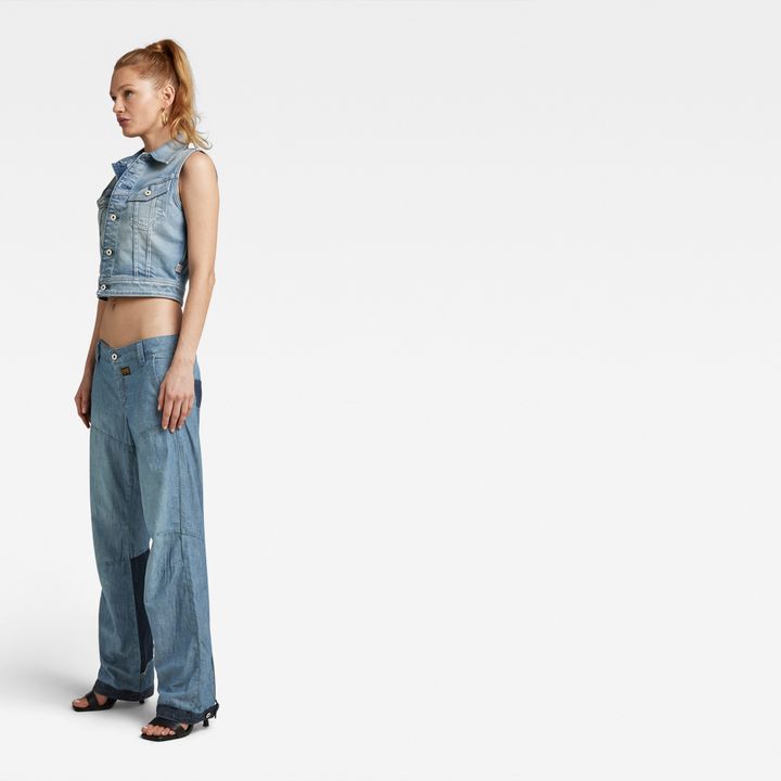 Y2K Denim Mix Pant | Medium blue | G-STAR® US