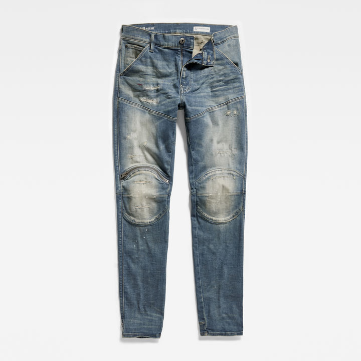 5620 3D Zip Knee Skinny Jeans