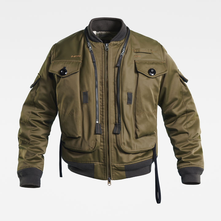 E Long Pocket Bomber Jacket