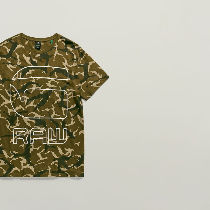 Camo Graphic T Shirt Multi color G STAR US