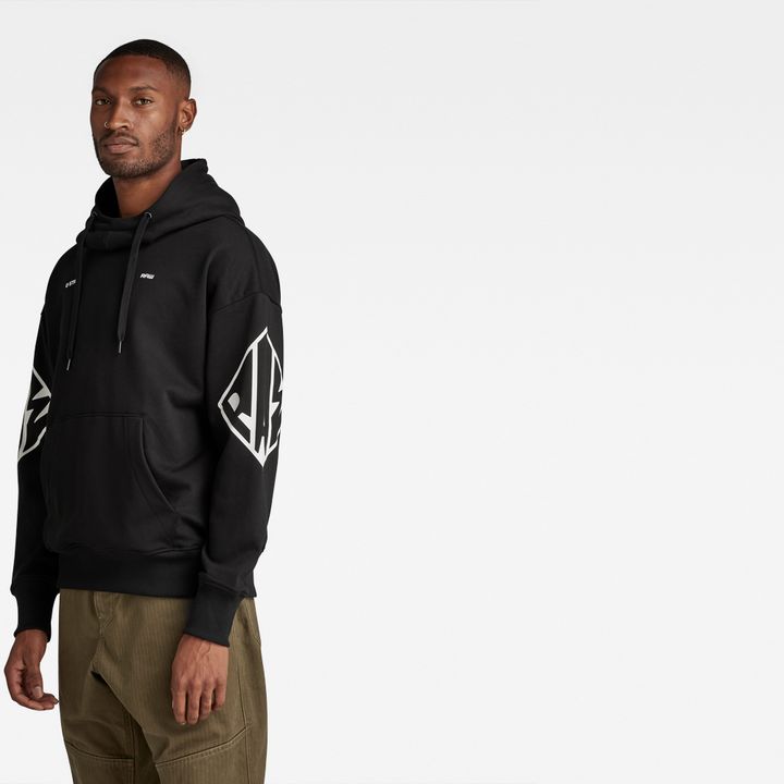 Black hoodie grey sleeves 2025