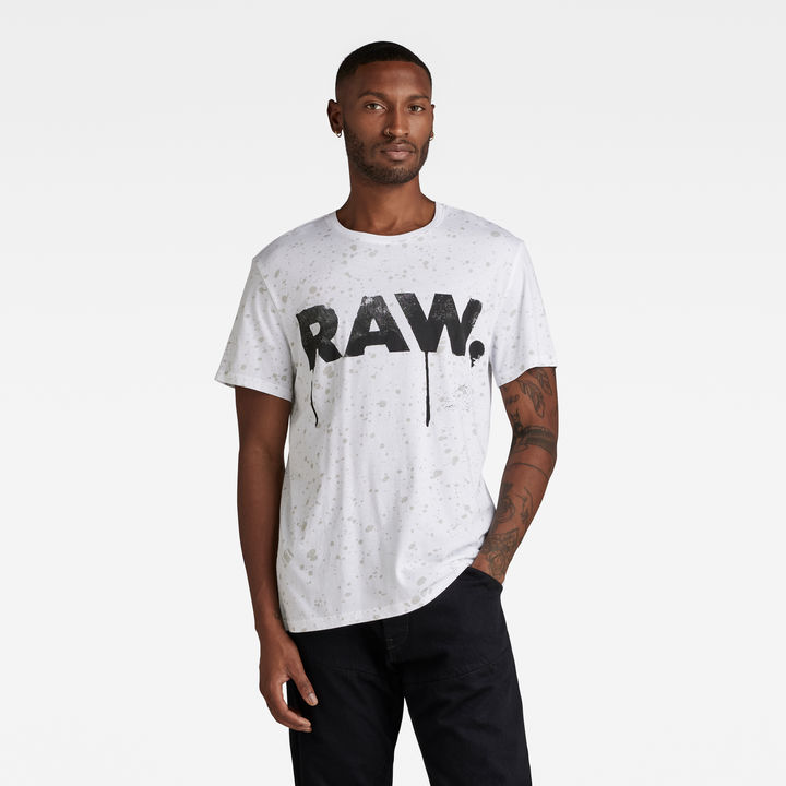 Raw. Splatter T Shirt Multi color G STAR ZA