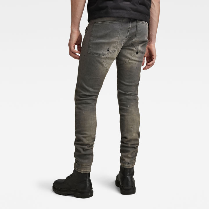 5620 3D Zip Knee Skinny Jeans | Grey | G-STAR® US