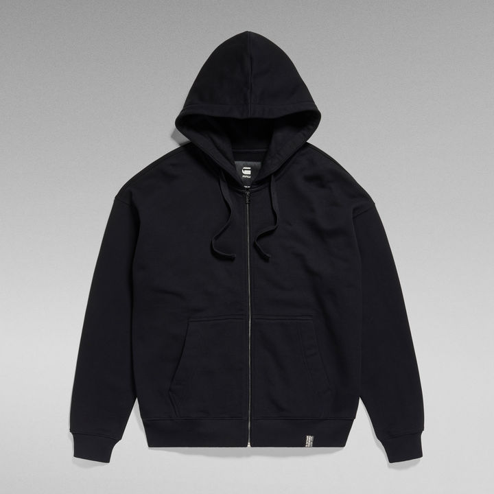 Essential Loose Zip Thru Hooded Sweater