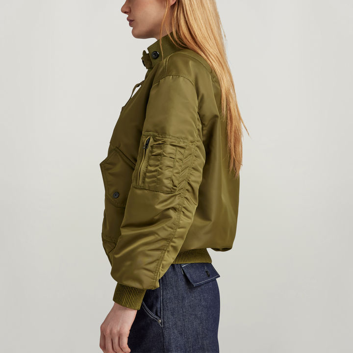 Nylon Bomber Jacket Green G STAR CA