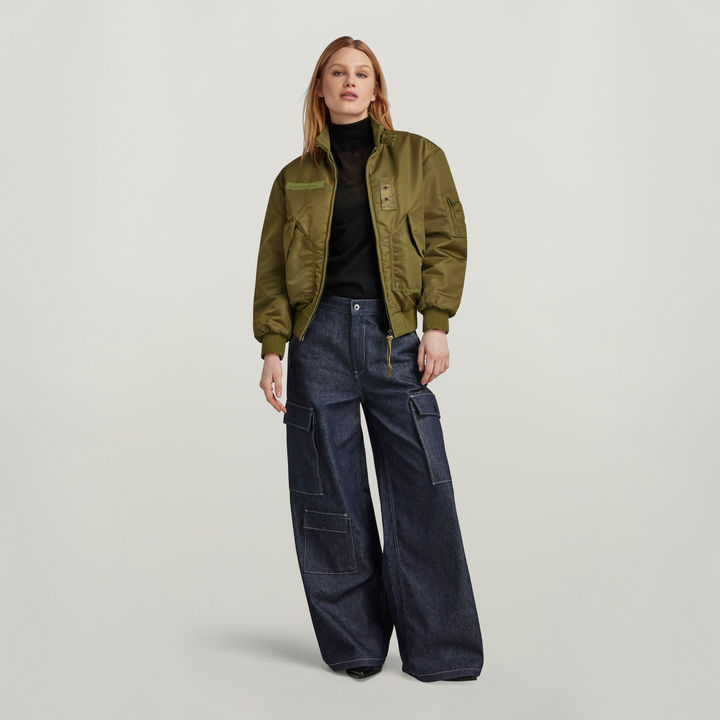 Nylon Bomber Jacket Green G STAR CA