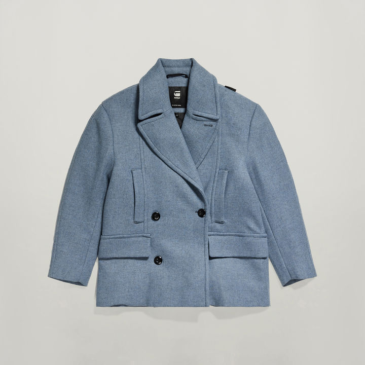 Heavy wool blazer online