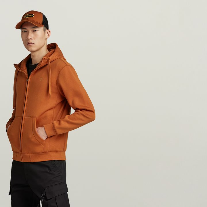 Premium Core Hooded Zip Sweater Orange G STAR CA