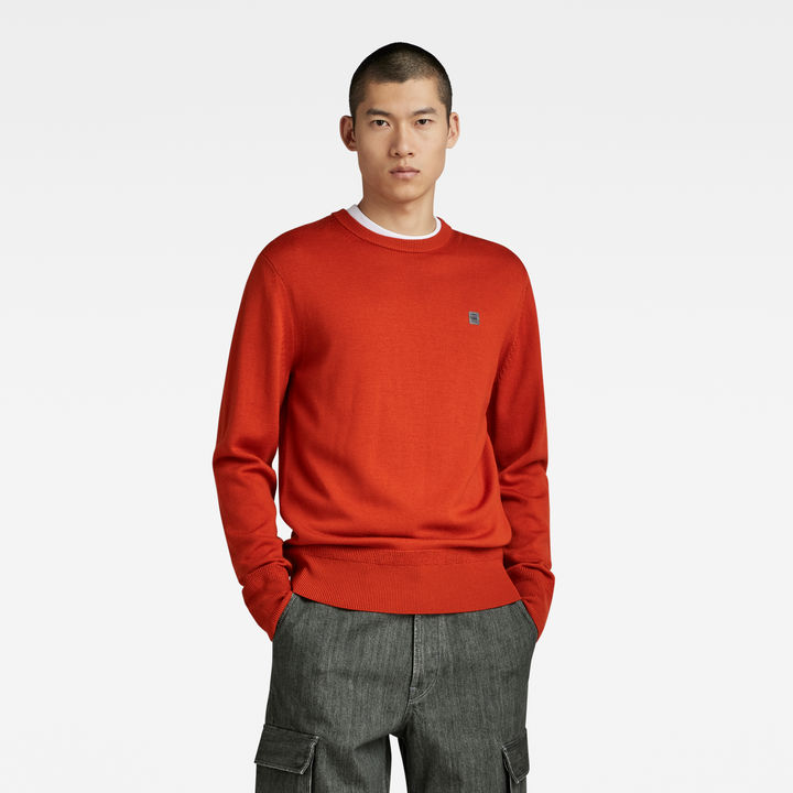 Premium Core Knitted Sweater Orange G STAR ZA