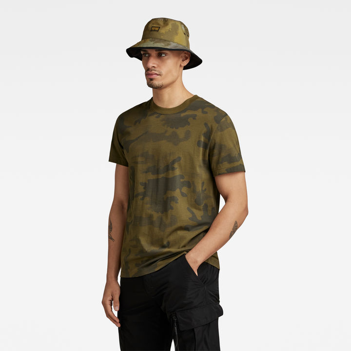 Line Camo Allover T Shirt Multi color G STAR CA