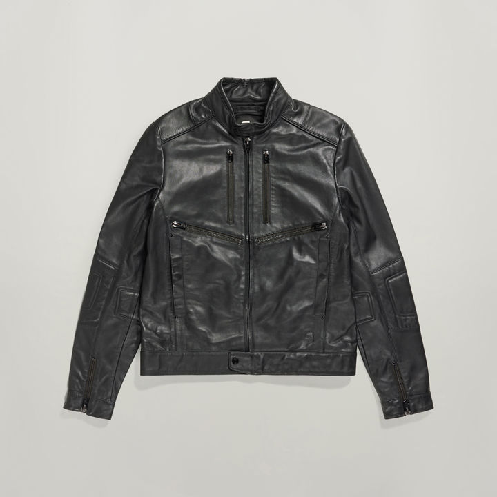 Biker Leather Jacket | Black | G-STAR® US