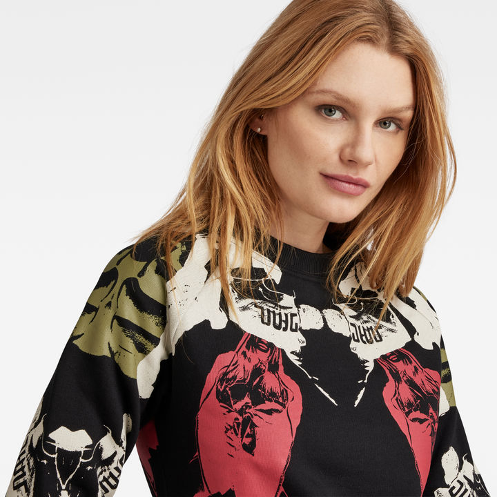 Lookbook Print Sweater Black G STAR IE